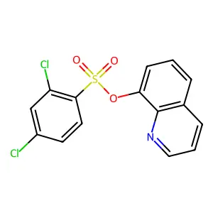 Quinolin-8-yl 2,4-dichlorobenzenesulfonate structure