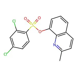 2-Methyl-8-quinolyl 2,4-dichlorobenzenesulfonate structure