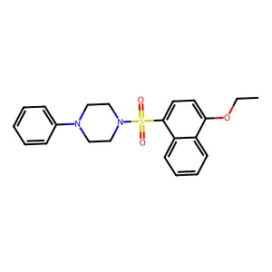 1-[(4-Ethoxynaphthyl)sulfonyl]-4-phenylpiperazine structure