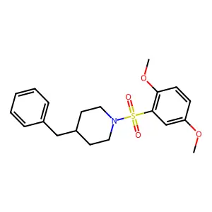 4-Benzyl-1-(2,5-dimethoxyphenyl)sulfonylpiperidine structure