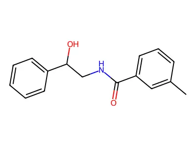 N-(2-hydroxy-2-phenylethyl)-3-methylbenzamide structure