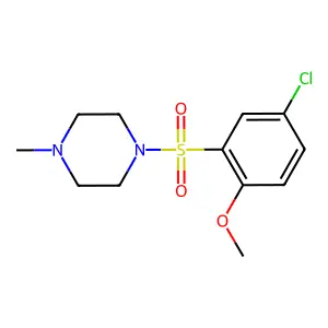 1-(5-Chloro-2-methoxyphenyl)sulfonyl-4-methylpiperazine structure