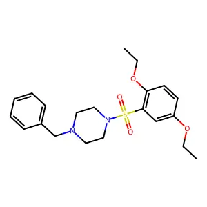 1-Benzyl-4-(2,5-diethoxyphenyl)sulfonylpiperazine structure