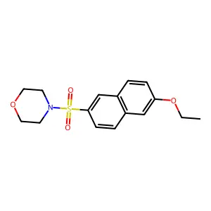 4-[(6-Ethoxy-2-naphthyl)sulfonyl]morpholine structure