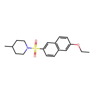 1-[(6-Ethoxynaphthalen-2-yl)sulfonyl]-4-methylpiperidine structure