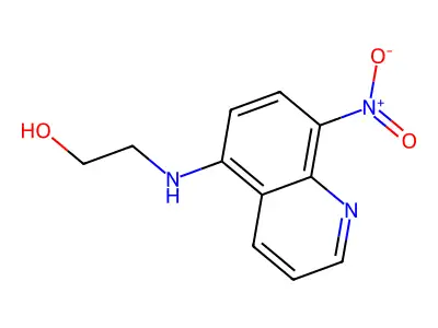 2-[(8-Nitroquinolin-5-yl)amino]ethanol structure