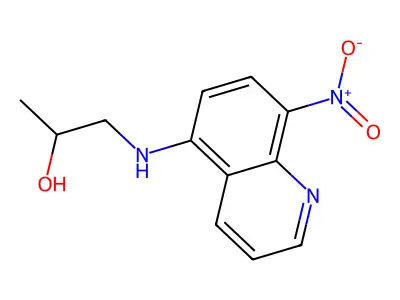1-[(8-Nitroquinolin-5-yl)amino]propan-2-ol structure
