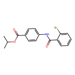 Propan-2-yl 4-[(2-bromobenzoyl)amino]benzoate structure