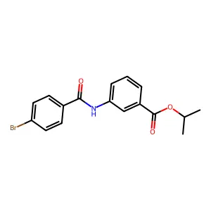 Propan-2-yl 3-[(4-bromobenzoyl)amino]benzoate structure