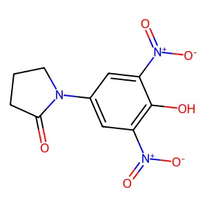 1-(4-Hydroxy-3,5-dinitrophenyl)pyrrolidin-2-one structure