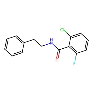 2-chloro-6-fluoro-N-(2-phenylethyl)benzamide structure