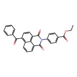ethyl 4-(1,3-dioxo-6-(phenylcarbonyl)-1H-benzo[de]isoquinolin-2(3H)-yl)benzoate structure