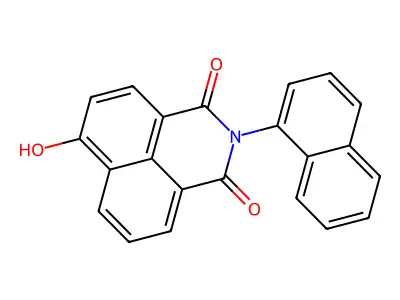 6-hydroxy-2-(naphthalen-1-yl)-1H-benzo[de]isoquinoline-1,3(2H)-dione structure