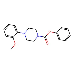 Phenyl 4-(2-methoxyphenyl)piperazine-1-carboxylate structure