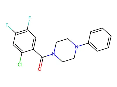 1-(2-Chloro-4,5-difluorobenzoyl)-4-phenylpiperazine structure