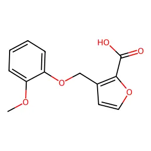 3-(2-Methoxy-phenoxymethyl)-furan-2-carboxylic acid structure