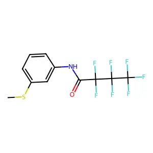 2,2,3,3,4,4,4-Heptafluoro-N-(3-(methylthio)phenyl)butanamide structure
