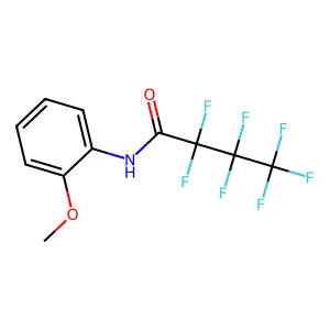 2,2,3,3,4,4,4-heptafluoro-N-(2-methoxyphenyl)butanamide structure