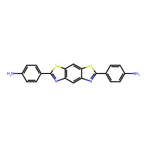 4-[2-(4-Aminophenyl)-[1,3]thiazolo[4,5-f][1,3]benzothiazol-6-yl]aniline structure