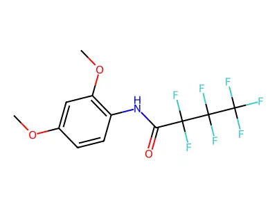 N-(2,4-dimethoxyphenyl)-2,2,3,3,4,4,4-heptafluorobutanamide structure
