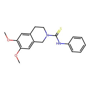 6,7-dimethoxy-N-phenyl-3,4-dihydroisoquinoline-2(1H)-carbothioamide structure