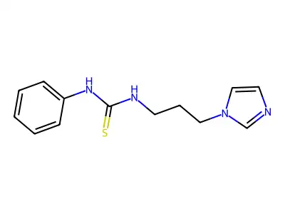 3-[3-(1H-imidazol-1-yl)propyl]-1-phenylthiourea structure
