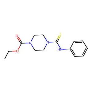 Ethyl 4-(phenylcarbamothioyl)piperazine-1-carboxylate structure