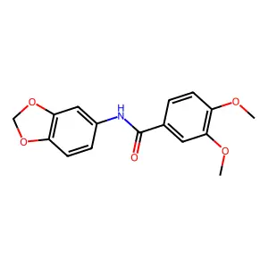 N-(1,3-benzodioxol-5-yl)-3,4-dimethoxybenzamide structure
