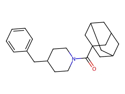 1-Adamantyl-(4-benzylpiperidin-1-yl)methanone structure