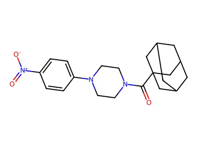 1-Adamantyl-[4-(4-nitrophenyl)piperazin-1-yl]methanone structure