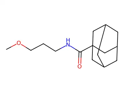 N-(3-methoxypropyl)adamantane-1-carboxamide structure