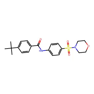 4-tert-butyl-N-(4-morpholin-4-ylsulfonylphenyl)benzamide structure
