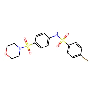 4-Bromo-N-[4-(morpholine-4-sulfonyl)-phenyl]-benzenesulfonamide structure