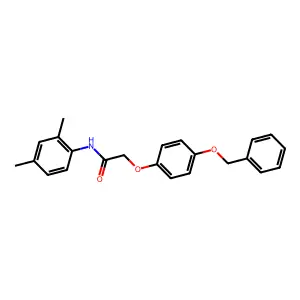 2-(4-(Benzyloxy)phenoxy)-N-(2,4-dimethylphenyl)acetamide structure