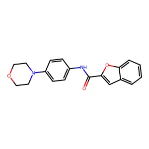 N-[4-(morpholin-4-yl)phenyl]-1-benzofuran-2-carboxamide structure