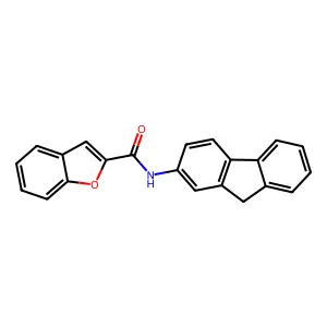 N-(9H-fluoren-2-yl)-1-benzofuran-2-carboxamide structure