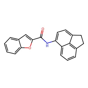 N-(1,2-dihydro-5-acenaphthylenyl)-1-benzofuran-2-carboxamide structure