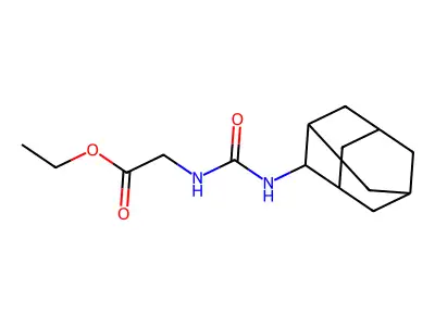 ethyl 2-[(N-adamantanylcarbamoyl)amino]acetate structure