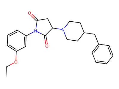 3-(4-Benzylpiperidin-1-yl)-1-(3-ethoxyphenyl)pyrrolidine-2,5-dione structure