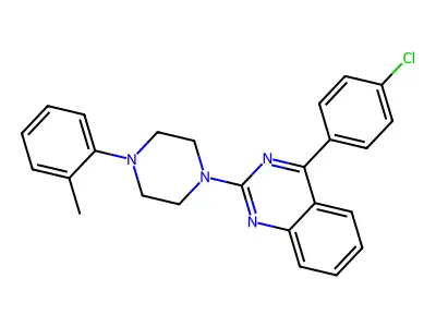 4-(4-Chlorophenyl)-2-[4-(2-methylphenyl)piperazin-1-yl]quinazoline structure
