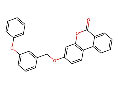 3-[(3-Phenoxyphenyl)methoxy]benzo[c]chromen-6-one structure