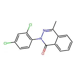 2-(2,4-dichlorophenyl)-4-methylphthalazin-1(2H)-one structure
