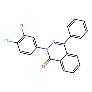 2-(3,4-dichlorophenyl)-4-phenylphthalazin-1(2H)-one structure