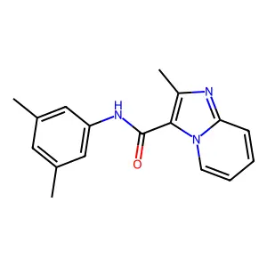 N-(3,5-dimethylphenyl)-2-methylimidazo[1,2-a]pyridine-3-carboxamide structure