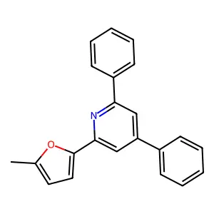 2-(5-Methylfuran-2-yl)-4,6-diphenylpyridine structure