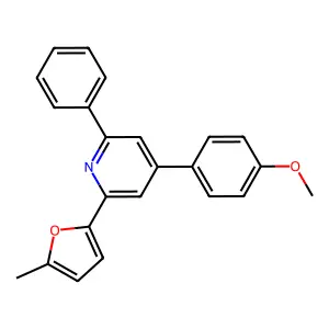 4-(4-Methoxyphenyl)-2-(5-methylfuran-2-yl)-6-phenylpyridine structure