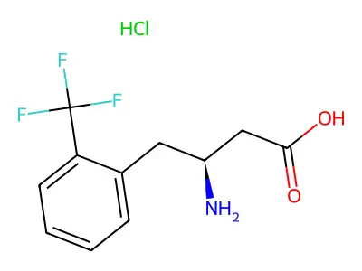 (S)-3-Amino-4-(2-trifluoromethylphenyl)butanoic acid hydrochloride structure