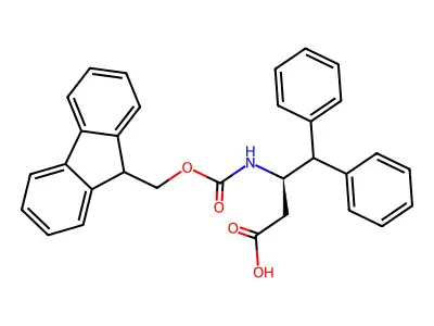 (S)-3-((((9H-Fluoren-9-yl)methoxy)carbonyl)amino)-4,4-diphenylbutanoic acid structure