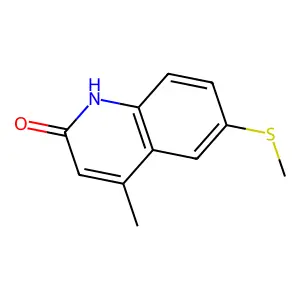 4-Methyl-6-methylsulfanyl-1H-quinolin-2-one structure