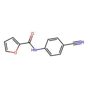 N-(4-cyanophenyl)furan-2-carboxamide structure
